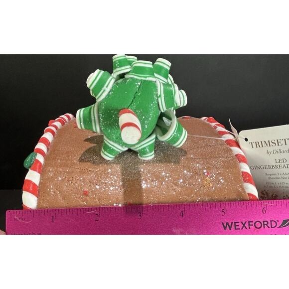 NWT Rare Retired-Dillards Trimsetter Gingerbread Camper Light Up LED 12.5. X 10 - Picture 6 of 10